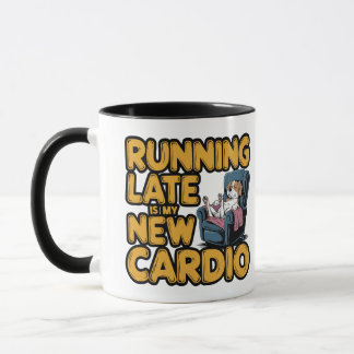 Taza Correr tarde es mi nuevo cardio