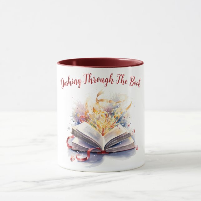 Taza Corriendo a través del libro (Centro)