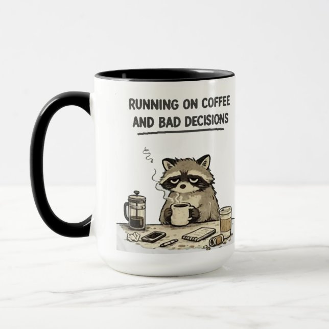 Taza corriendo con café (Izquierda)