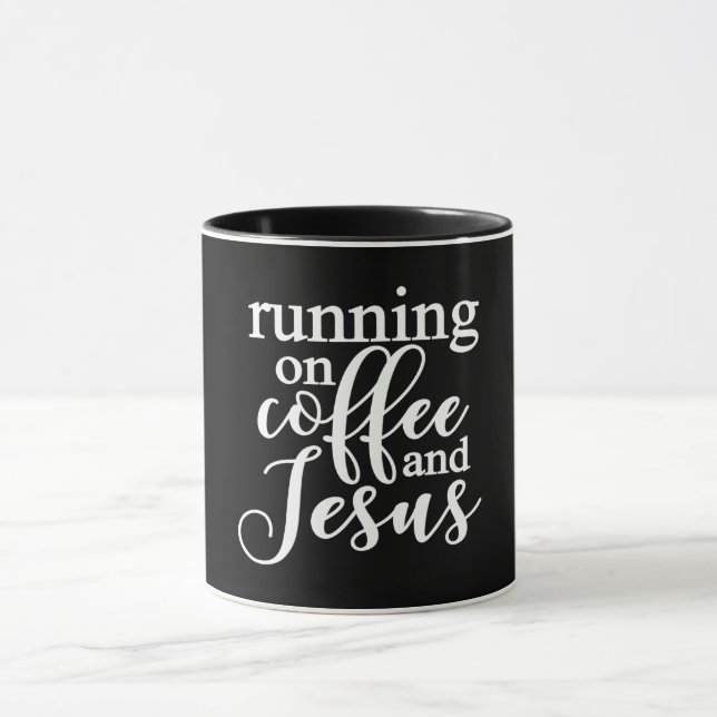 Taza Corriendo En Café Y Jesús (Centro)
