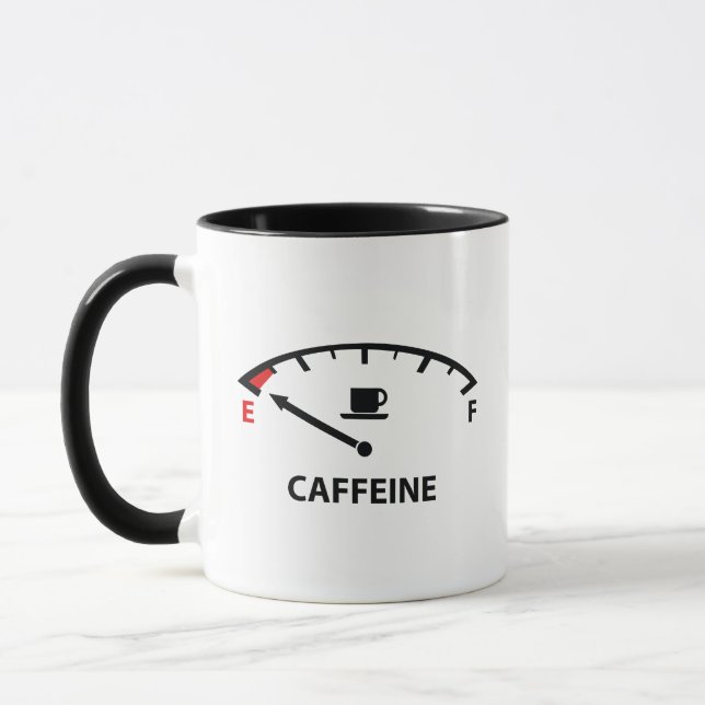 Taza Corriendo En Vacío : Cafeína Café Mug (Izquierda)