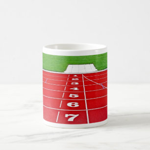 Taza corriente de la pista del atletismo
