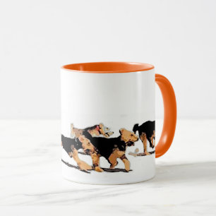 Taza corriente del terrier galés