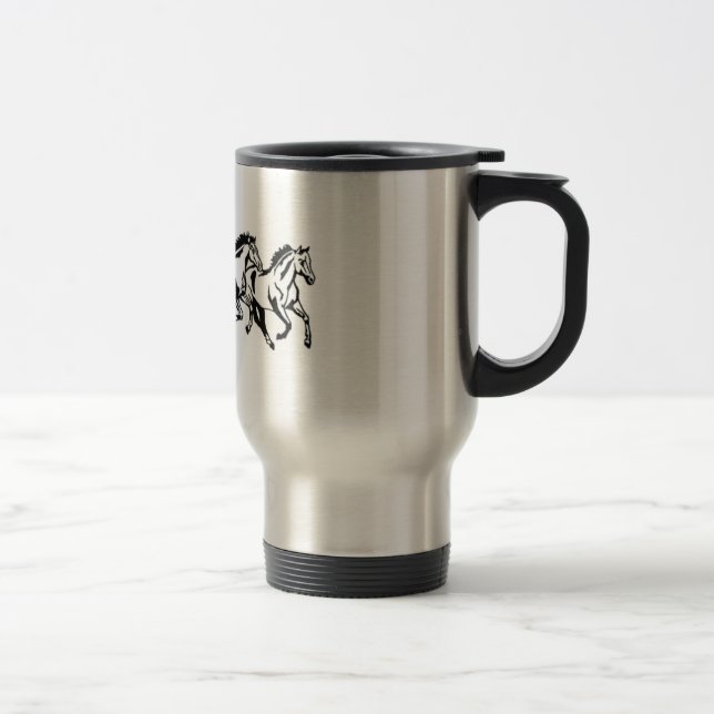 Taza corriente del viaje de los caballos (Derecha)