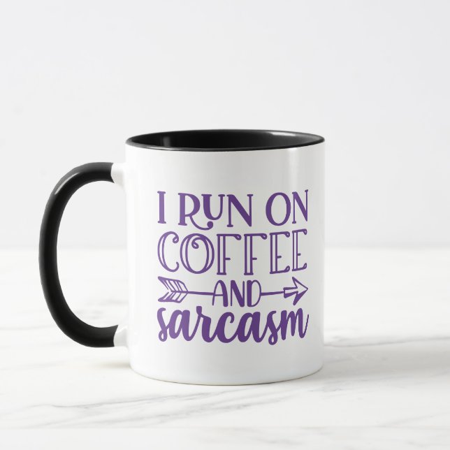 Taza Corro En Café Y Café Sarcasmo. (Izquierda)