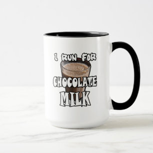Taza Corro por Leche de Chocolate Corriendo