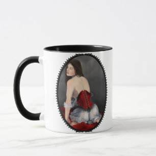 Taza Corset de terciopelo rojo