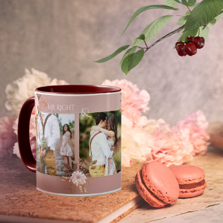 Taza Corta foto romántica rosa de Rubor