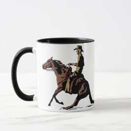 Taza Cortando caballo