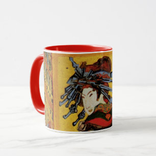 Taza Cortesana Japonesa Oiran por Vincent van Gogh