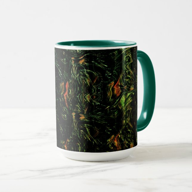 Taza Corteza de árbol bajo vidrio verde martillo (Anverso derecho)