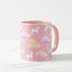 Taza Corto arcoiris unicornio niños de cumpleaños mágic
