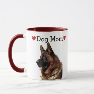 Taza Corto Pastor Alemán De Corazón De Pastor Mamá Cach