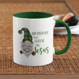 Taza Cosa cristiana de la cosecha de Gnome St. Patrick'