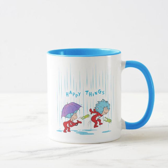 Taza Cosa Una Cosa Dos Cosas Felices (Derecha)