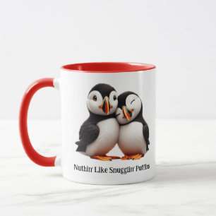 Taza Cosas como los Puffins de Snugglin