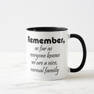 Taza Cosas divertidas de la familia citas regalos café 