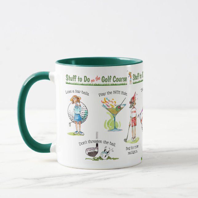 Taza Cosas divertidas del campo de golf (Izquierda)