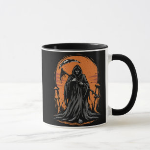 Taza Cosechador de Almas de Dibujos Animados en Cemente