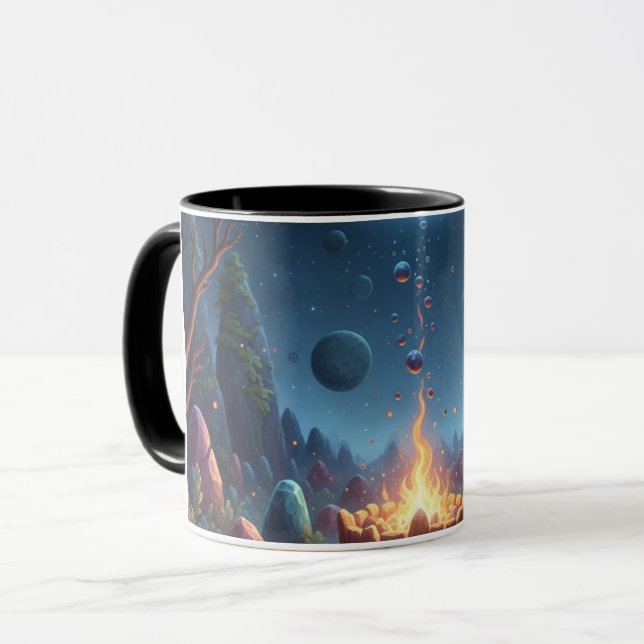 Taza Cosmic Campfire Magic Forest Coffee Mug (Anverso izquierdo)