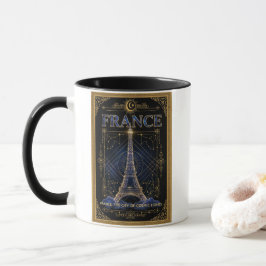 Taza Cosmic France Eiffel Tower Celestial Art