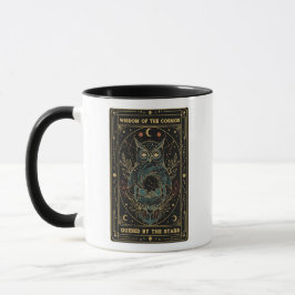 Taza Cosmic Oracle Owl • Mystical Celestial