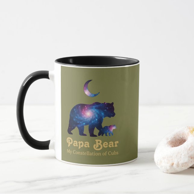 Taza Cosmic Papa Bear & Cub (Con donut)