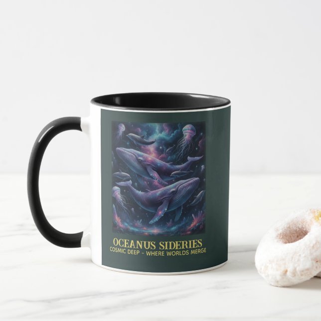 Taza Cosmic Whale Galaxy Ocean (Con donut)