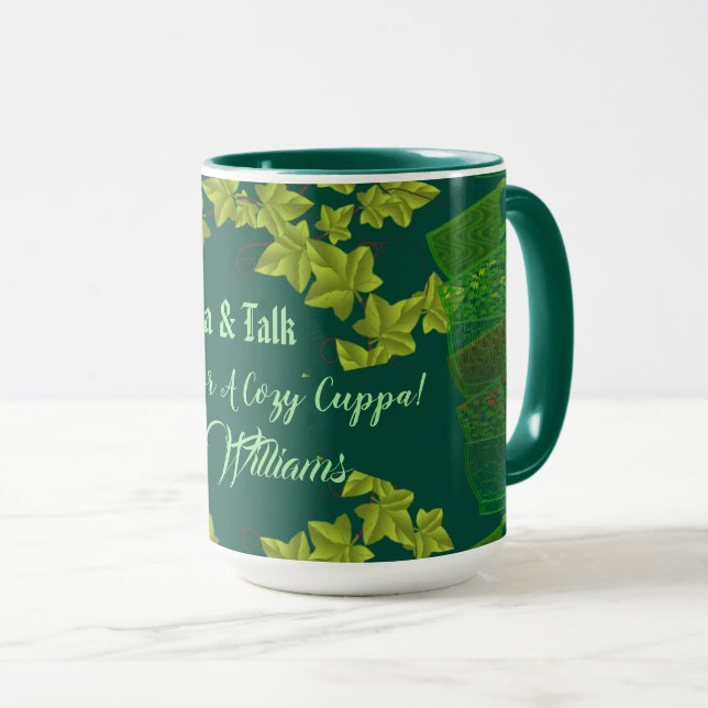 Taza Cosmo Cuppa Green Tea Cups Tarde Tea Fiesta Mug (Anverso derecho)