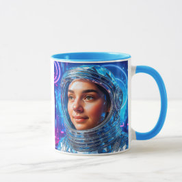 Taza Cosmonaute futuriste néon