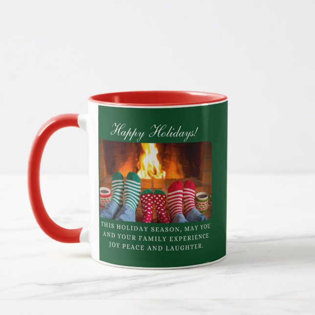 Taza "Cosmoso hogar" Personalizable Holiday Mug (Izquierda)