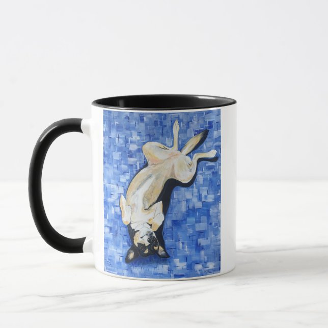Taza Cosquillee mi diseño del perro del kelpie de la (Izquierda)