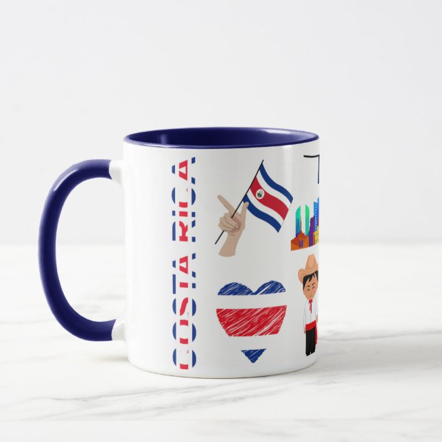 Taza Costa Rica Travel Mug – Pura Vida Adventure (Izquierda)