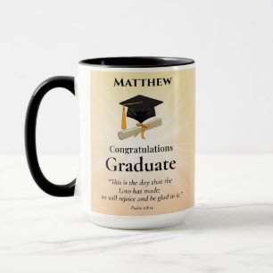 Taza Costumbre de graduación religiosa nombre personali
