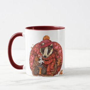 Taza Cosy Autumger Badger Art Mug