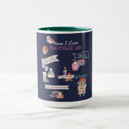 Taza Cosy HYGGE Vida Infografía de la Marina Personaliz