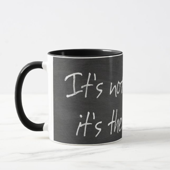 Taza Cotización de la vejez en la pizarra (Izquierda)