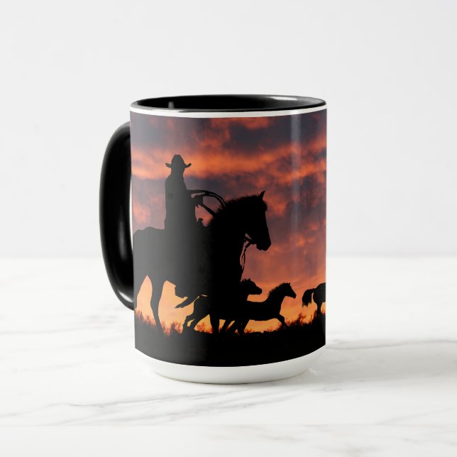 Taza Country Western Cowboy Roundup (Anverso izquierdo)