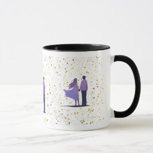 Taza Couple Gold Stars
