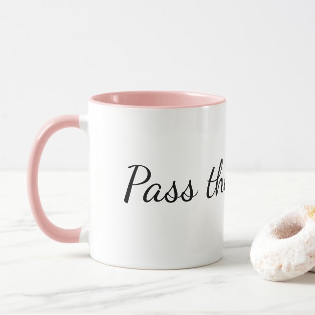 Taza Court Reporter Depo Mug - Pass the witness. (Con donut)