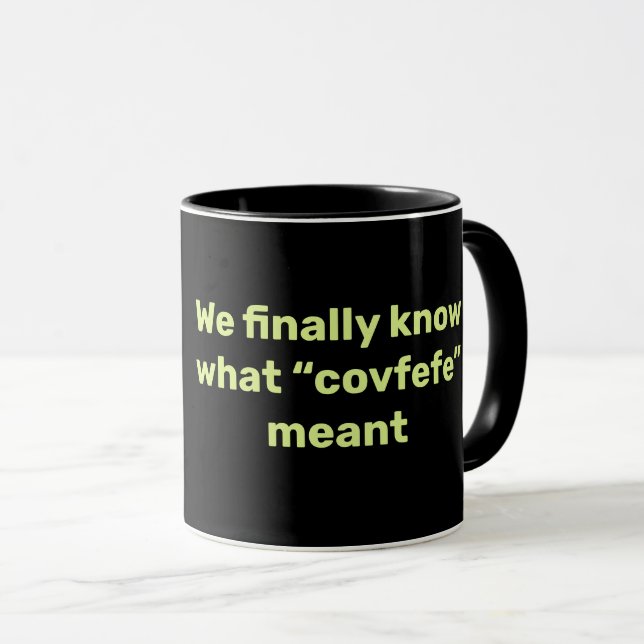 Taza Covfefe (icono del coronavirus) (Anverso derecho)
