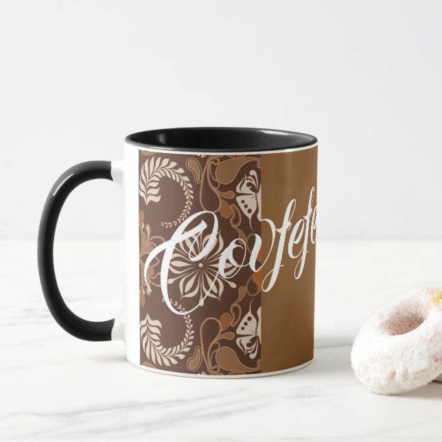 Taza Covfefe Paisley Coffee Mug (Con donut)