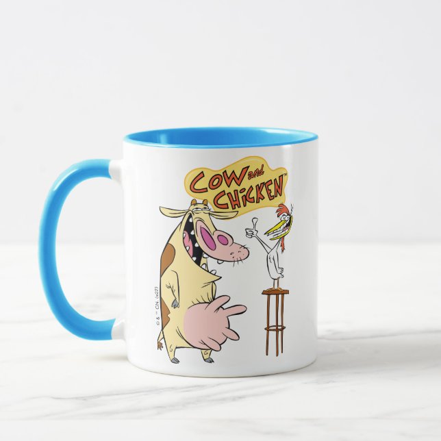 Taza Cow and Chicken Smiling Graphic (Izquierda)