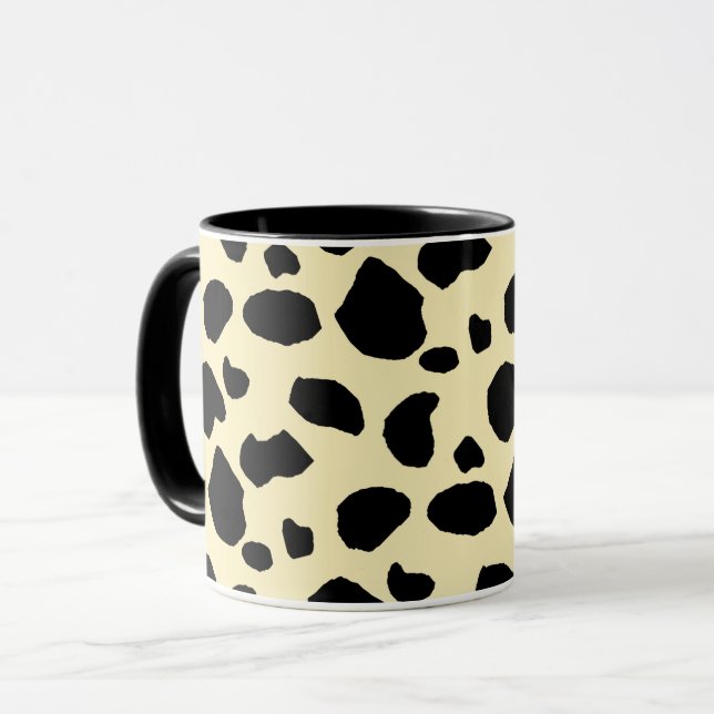 Taza Cow Animal Skin Colour Pattern Design  (Anverso izquierdo)