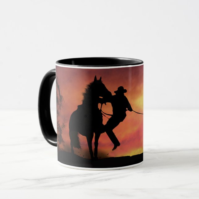 Taza Cowboy Roping y Horario (Anverso izquierdo)