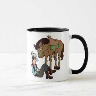 Taza Cowboy Siesta montando caballo