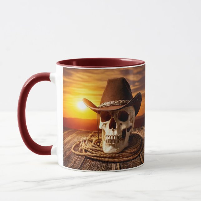 Taza Cowboy Skull con Lasso (Izquierda)