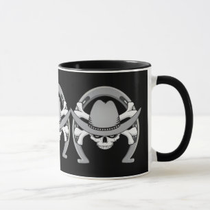 Taza Cowboy Skull Horseshoe
