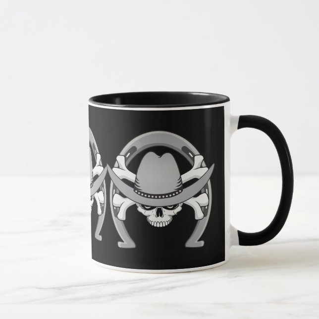 Taza Cowboy Skull Horseshoe (Derecha)