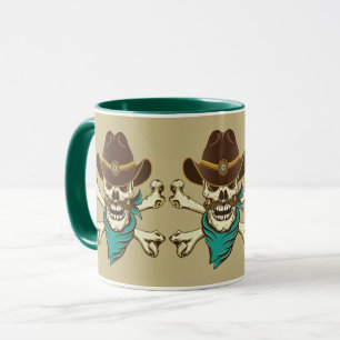Taza Cowboy Skull y Crossbone